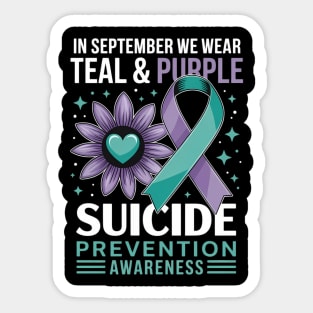 Suicide Prevention Awareness Semi-Colon Mental Health Sticker
